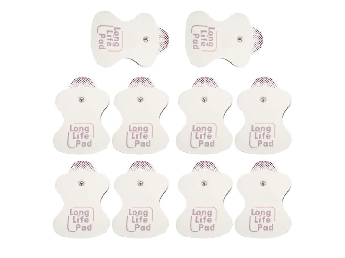 Conjunto De 10 Eletrodos Reposição Para Massageadores Omron, Almofada Longa Duração Unidades).