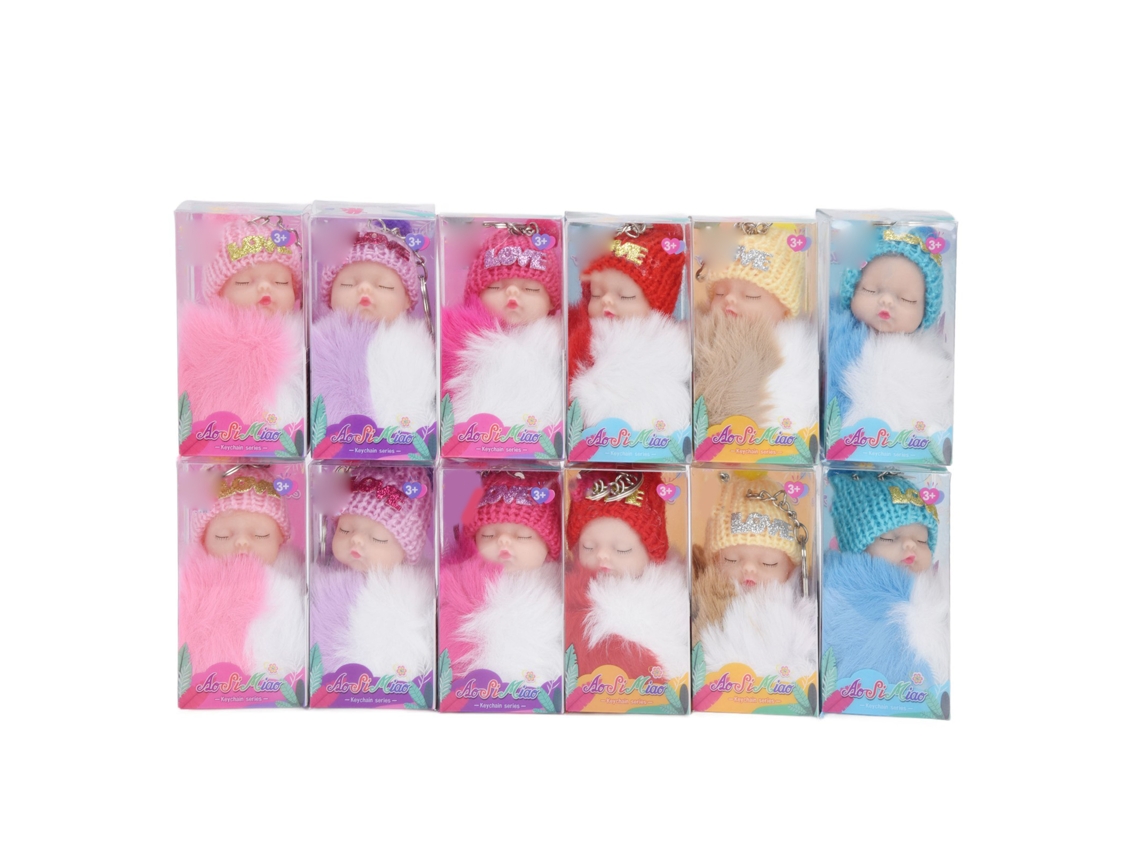 Mali boneco de Pelúcia Porta chaves com Boné de Coração: Presente de Festa Fashion para Crianças 3+