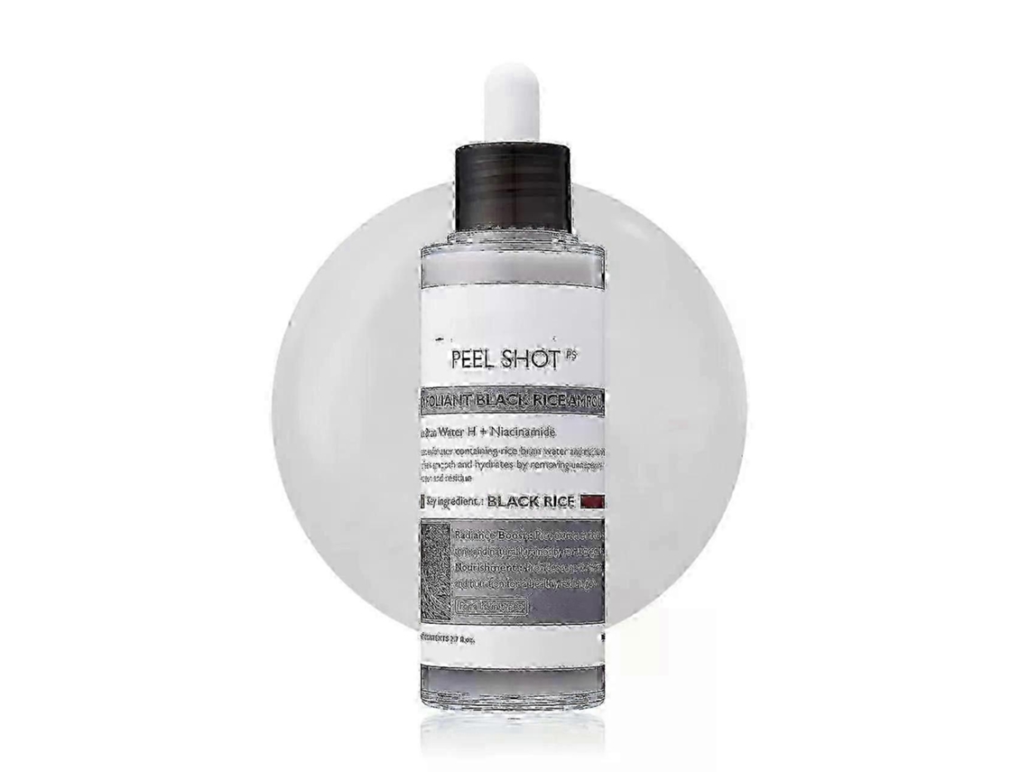 Exquisitepeel Shot Glow Rice Ampoule Duo Set - Esfoliante De Arroz Branco E Preto Para Rosto E Corpo