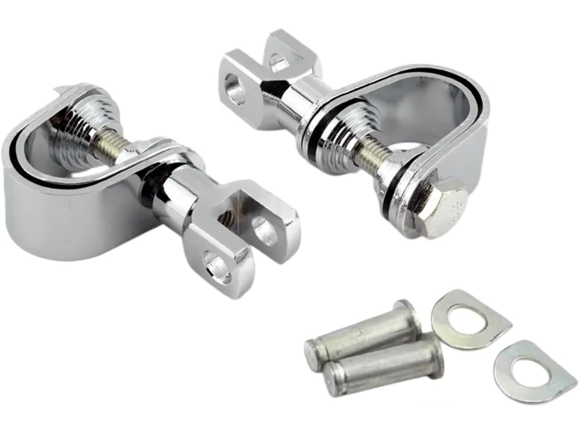 Pedais de Apoio para os Pés Cromados 32 Mm Motocicletas Pedaleiras Cromadas Motocicleta Compatíveis Frenagem