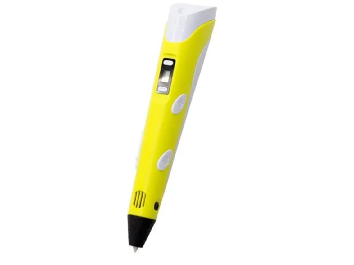 Caneta 3d Nk Com Lcd Amarela Clickonit