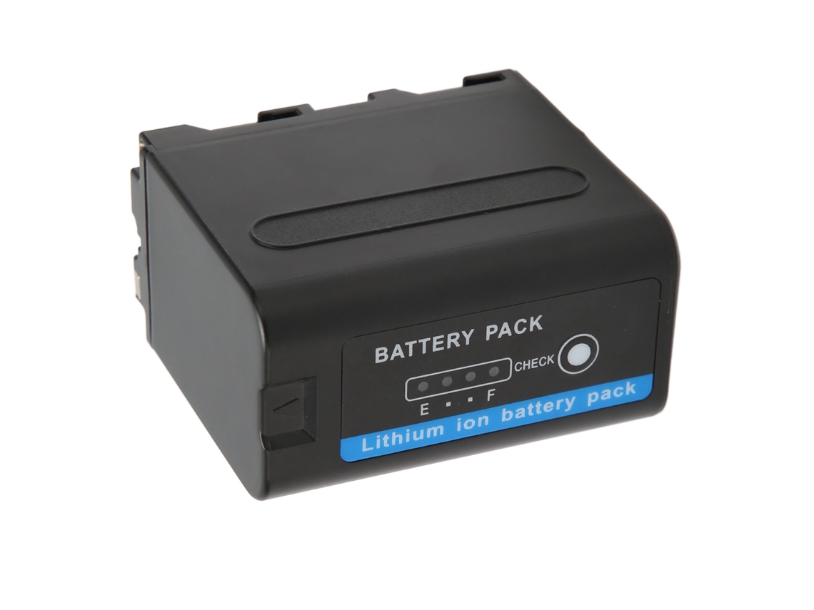Bateria de Íon de Lítio NP F960 F970 7.2V 7200mAh para Câmeras