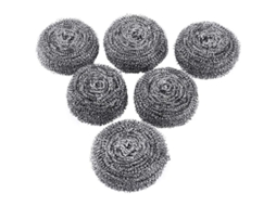 Estropajos De Acero Inoxidable Paquete De 6 Para Limpieza Fuerte En Cocina Baño Exteriores
