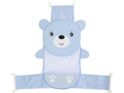 Rede De Banho Para Bebês Com Estampa Urso, Ajustável, Fecho Pressão,