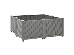 Vidaxl Canteiro Elevado 80x80x38 Cm Polipropileno