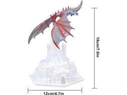 Luminária Noturna Impressa em 3d com Usb, Ideal para Presente BRILVIBERA (dragão de Fogo)