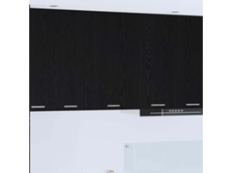 Vidaxl Armário Suspenso Carvalho Preto E Branco 50 X 31 X 80 Cm