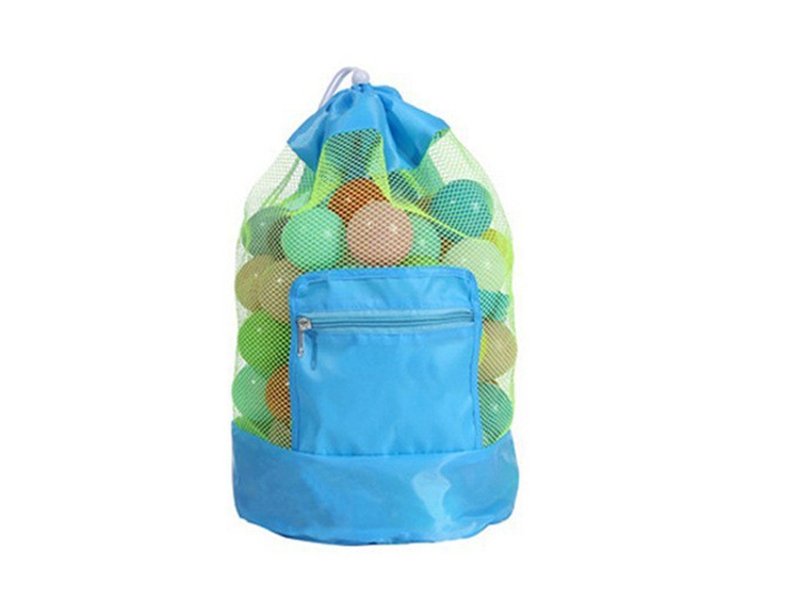 Mochila Dobrável Para Guardar Brinquedos De Praia Yuysan 48x24cm Cor Azul-esverdeado