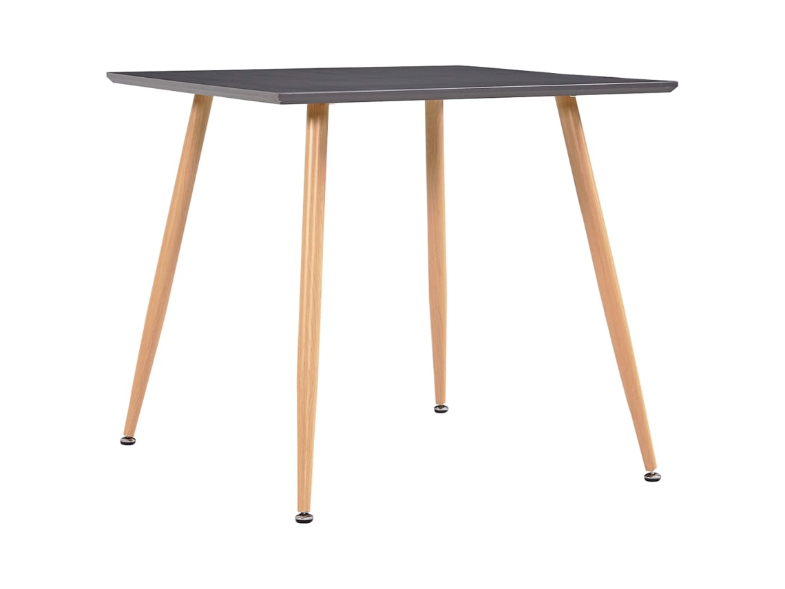Vidaxl Mesa De Jantar 80,5x80,5x73 Cm Mdf Cor Cinzento E Carvalho