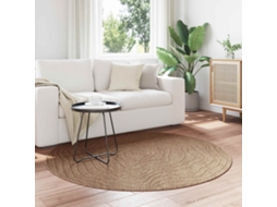 Vidaxl Tapete Para Uso Interno E Externo Agira Natural Ø 200 Cm