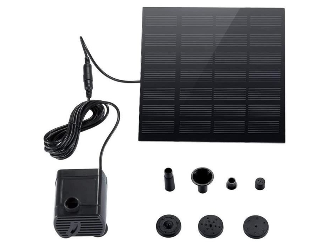 Kit de bomba de fonte movida a energia solar pequena bomba de fonte de água decorativa ao ar livre para lagoa piscina gra 24