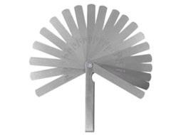 Medidor de folga de aço inoxidável, ferramenta de medição de folga precisa de 0,05 a 1 mm para engenheiros mecânicos.