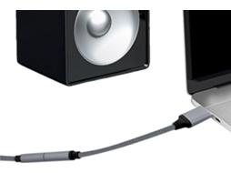 Adaptador De Áudio Usb-c Com Plugue De 3,5 Mm E Cabo Estéreo Com Chip Decodificador.