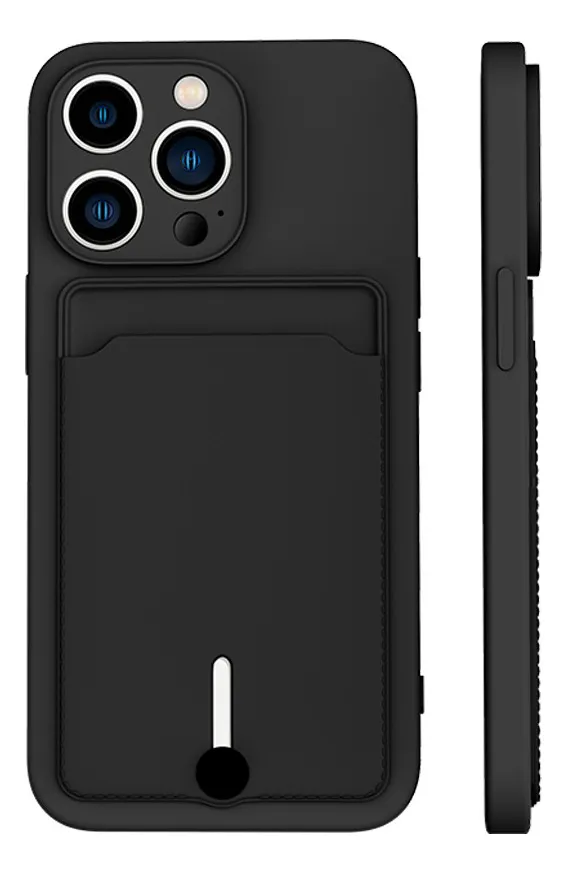 Capa De Celular Com Compartimento Para Cartão Push-pull