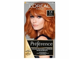 Tinta Permanente L'Oréal Paris Preference Nº 7.4 Acobreado Claro