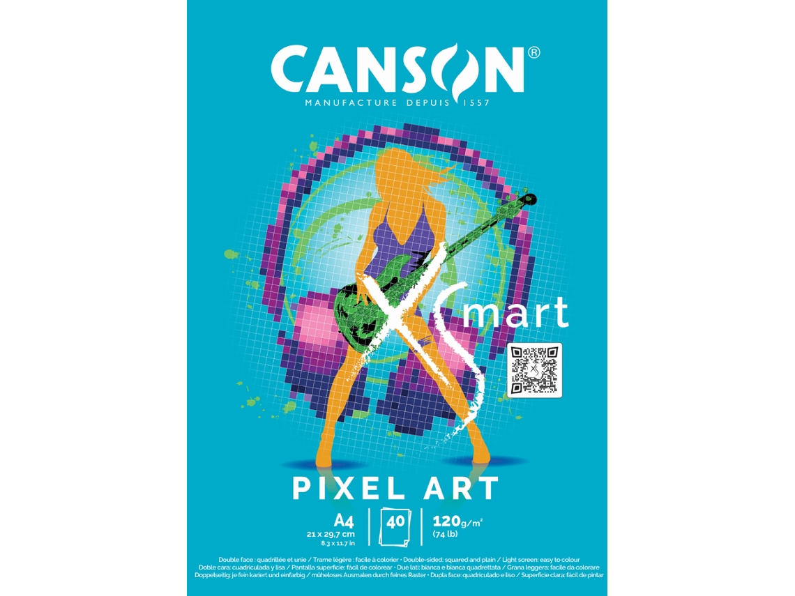 Bloco de Estudo CANSON Xs Mart Pixel Art Din A4
