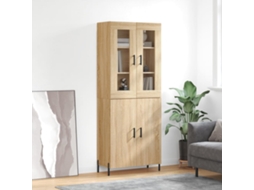 Vidaxl Armário Alto 69,5x34x180 Cm Derivados De Madeira Cor Sonoma