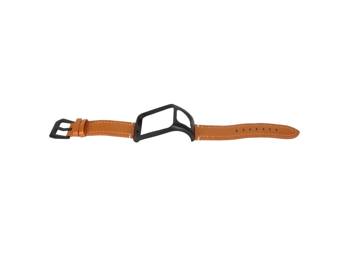 Pulseira de Couro Vintage para Tomtom Runner3 Adventurer com Protector e Quick Release