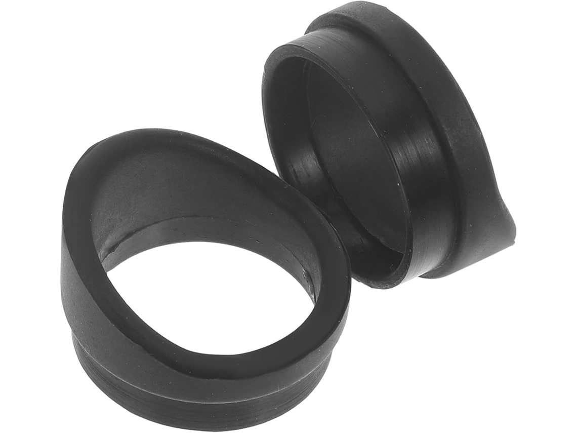 Conjunto De 2 Protetores De Ocular De Microscópio Em Borracha Preta, Leves.
