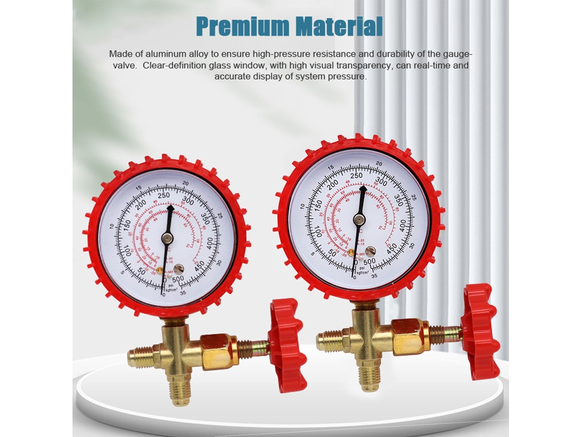 Manômetro Pressão E Ferramenta Reparo R22 R134 R404