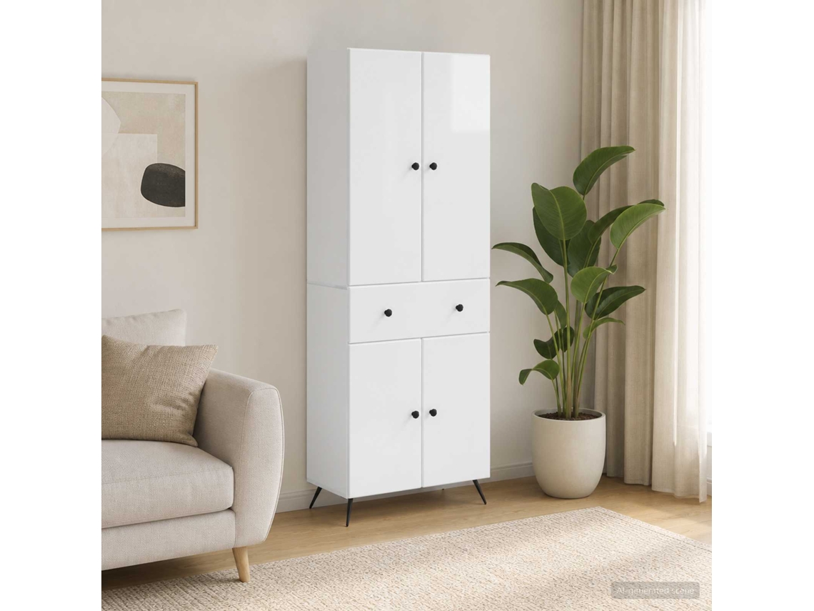 Vidaxl 2 Unid. Branco Brilhante
