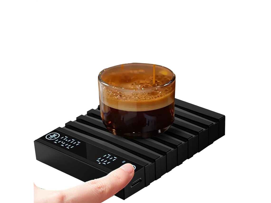Balança De Café Compacta, 2kg 0, 1g, Acessório De Cozinha Precisão, Visor Led, Ideal Alimentos, Pó, Confeitaria