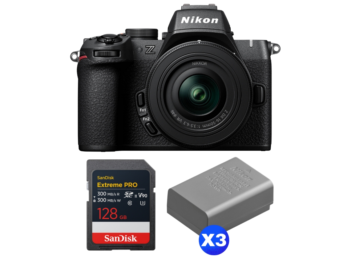 Z50 Ii + 16 50mm F/3.5 6.3 Vr + 1 Sandisk 128gb Extreme Pro Uhs ii Sdxc + 3 Nikon En el25a + Ebook “20 Dicas para Fotos Que Impressionam” NIKON
