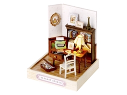 Série Happy Corner, Modelo 3d Elegante Para Estúdio, Com Luzes Led, Dimensões: 9x9x12 Cm