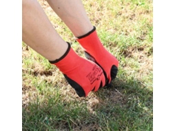 Vidaxl Luvas De Trabalho 12 Unid. Vermelho E Preto 8 / M