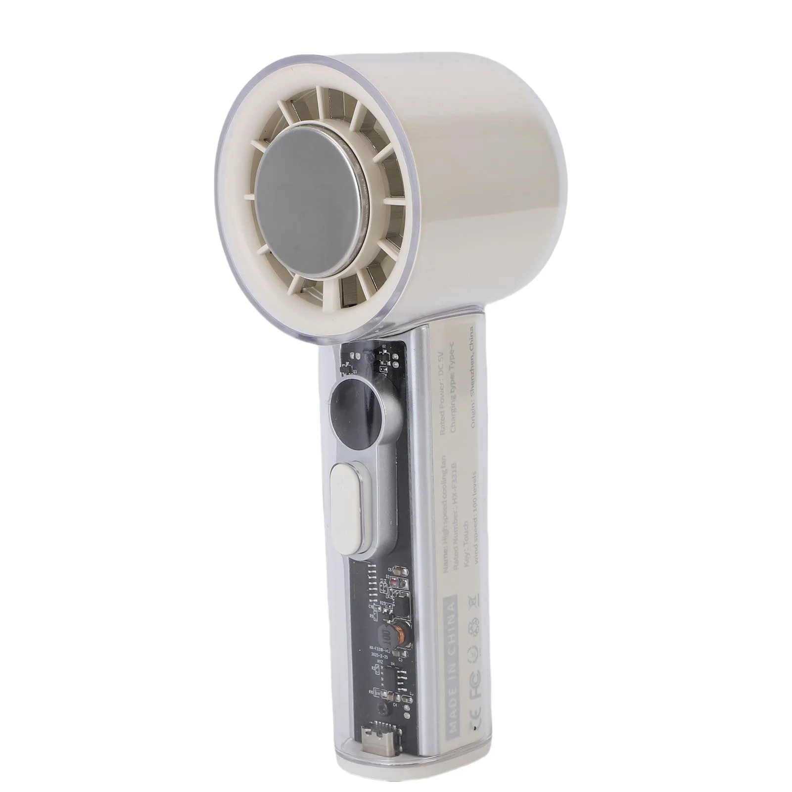 Ventilador de Mão MDUG com bateria de 1200mAh, silencioso