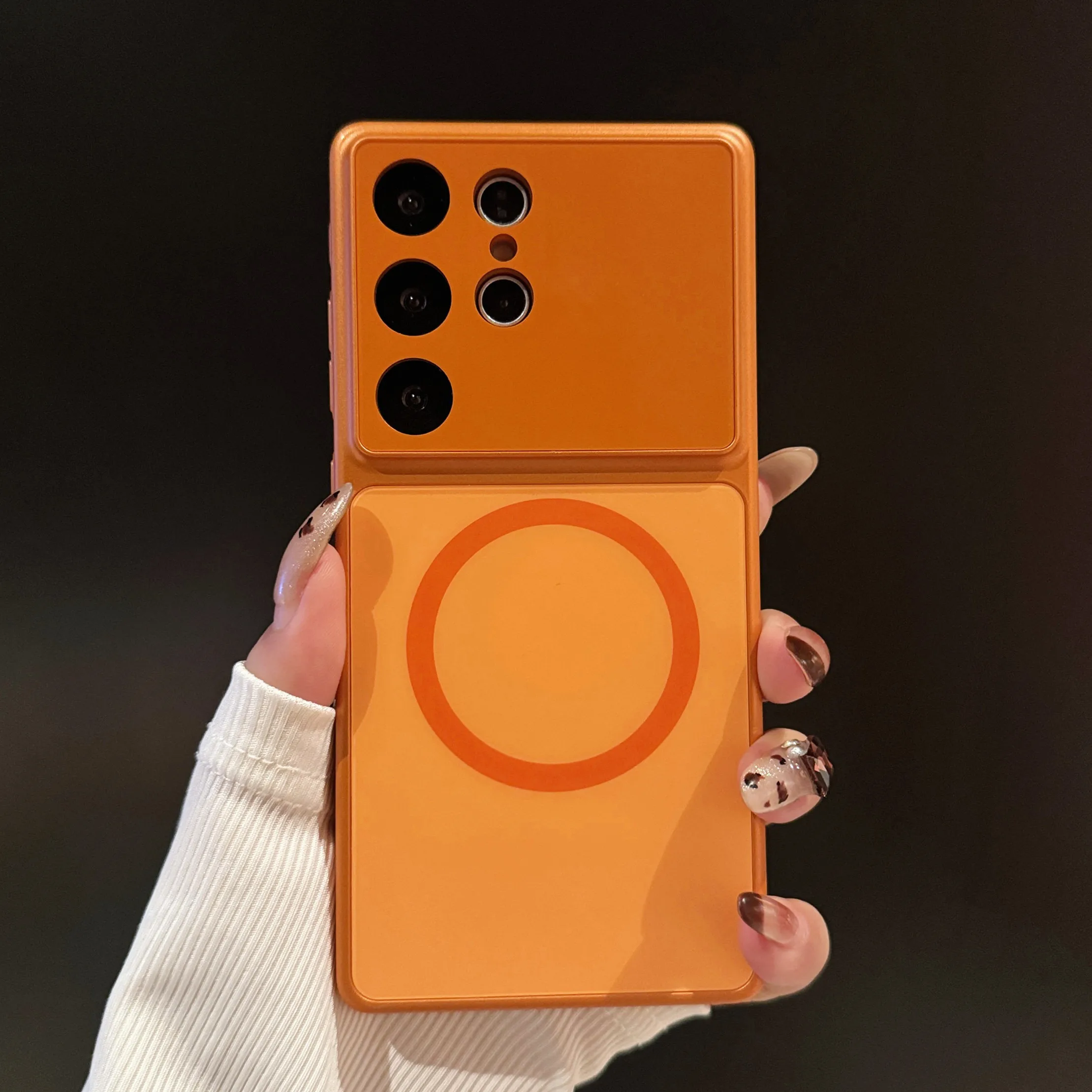 (galaxy S26 Plus Laranja) Capa De Carregamento Sem Fio Samsung Magsafe