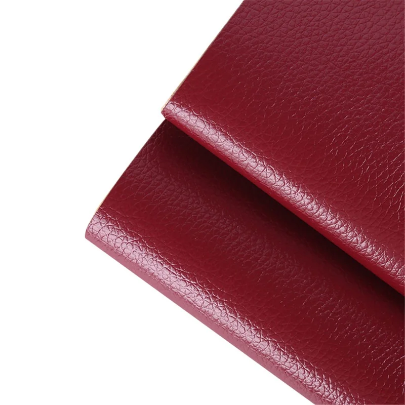 Remendo De Reparo Autoadesivo Couro Artificial 50x137cm - Vinho - Eifson