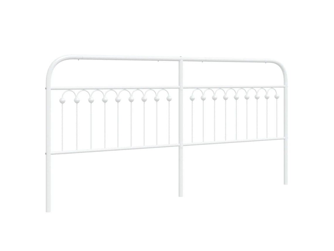 Cabeceira de substituição de 193 cm em metal branco, exclusiva da MAISON.