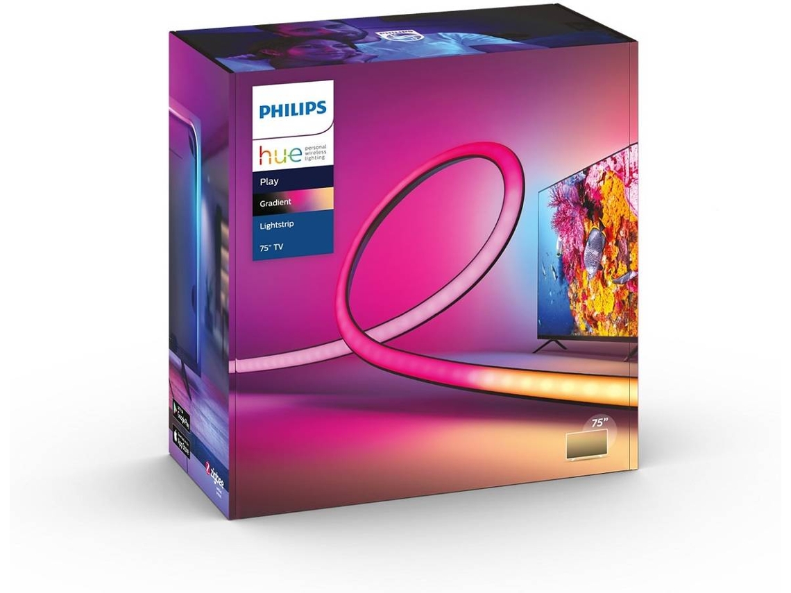 Tira LED PHILIPS Hue Ambiance Branco e Cores para TV 75"