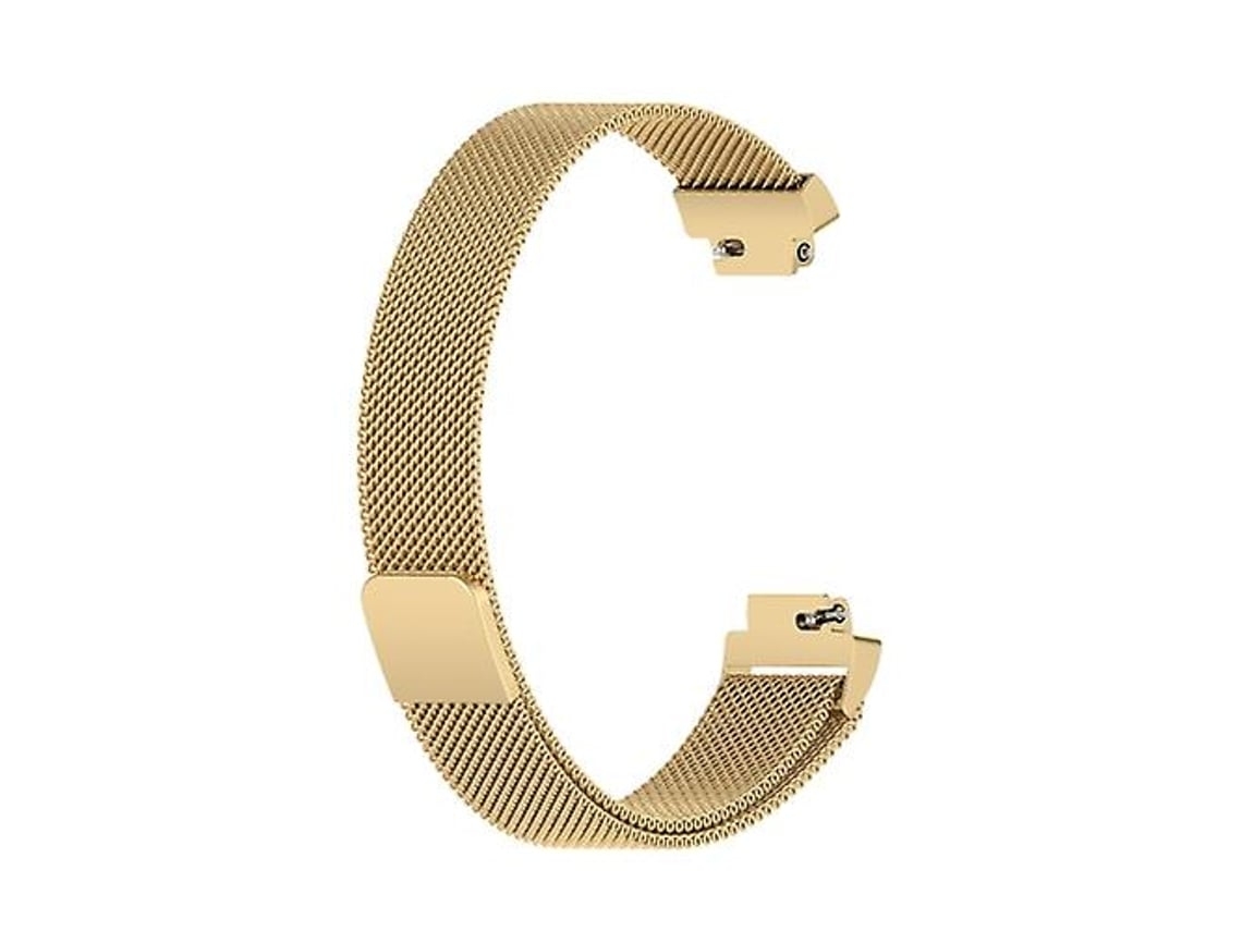 Lurelia Pulseira, Compatível Com Fitbit Inspire 2 Milanese Watch Band Gold