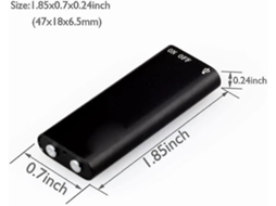 Lurelia Caneta Gravadora Digital 32gb Com Usb, Ativação Por Voz, Reprodução Mp3 Para Reuniões, Aulas, Entrevistas - Preto