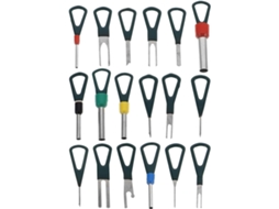 Conjunto De 18 Peças De Ferramentas Para Decapagem De Terminais Em Aço E Abs Para Fiação Elétrica Automotiva,