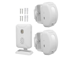 Wireless Doorbell With Adjustable Volume And Led Brightness, Long-range Infrared Sensor For Home Use.