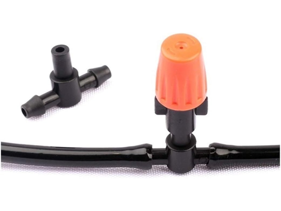 Conjunto de 5 Mini Kits Bicos Pulverização Reutilizáveis, Bico Ajustável para Jardim, Resfriamento Telhados