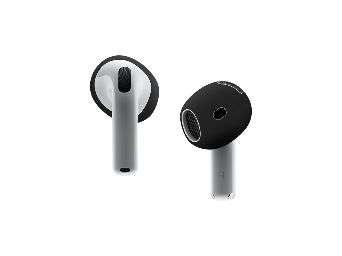 Capa Para Airpods4, Ponteiras De Silicone Para Orelha, 3 Pares (pretas) Spqment