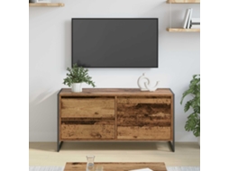Vidaxl Gabinete Para Tv 100 X 36 X 49.5 Cm Madeira Antiga