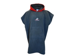 Poncho De Natação Infantil Swimtech Em Microfibra Cinza/vermelho Poncho De Natação Para Crianças