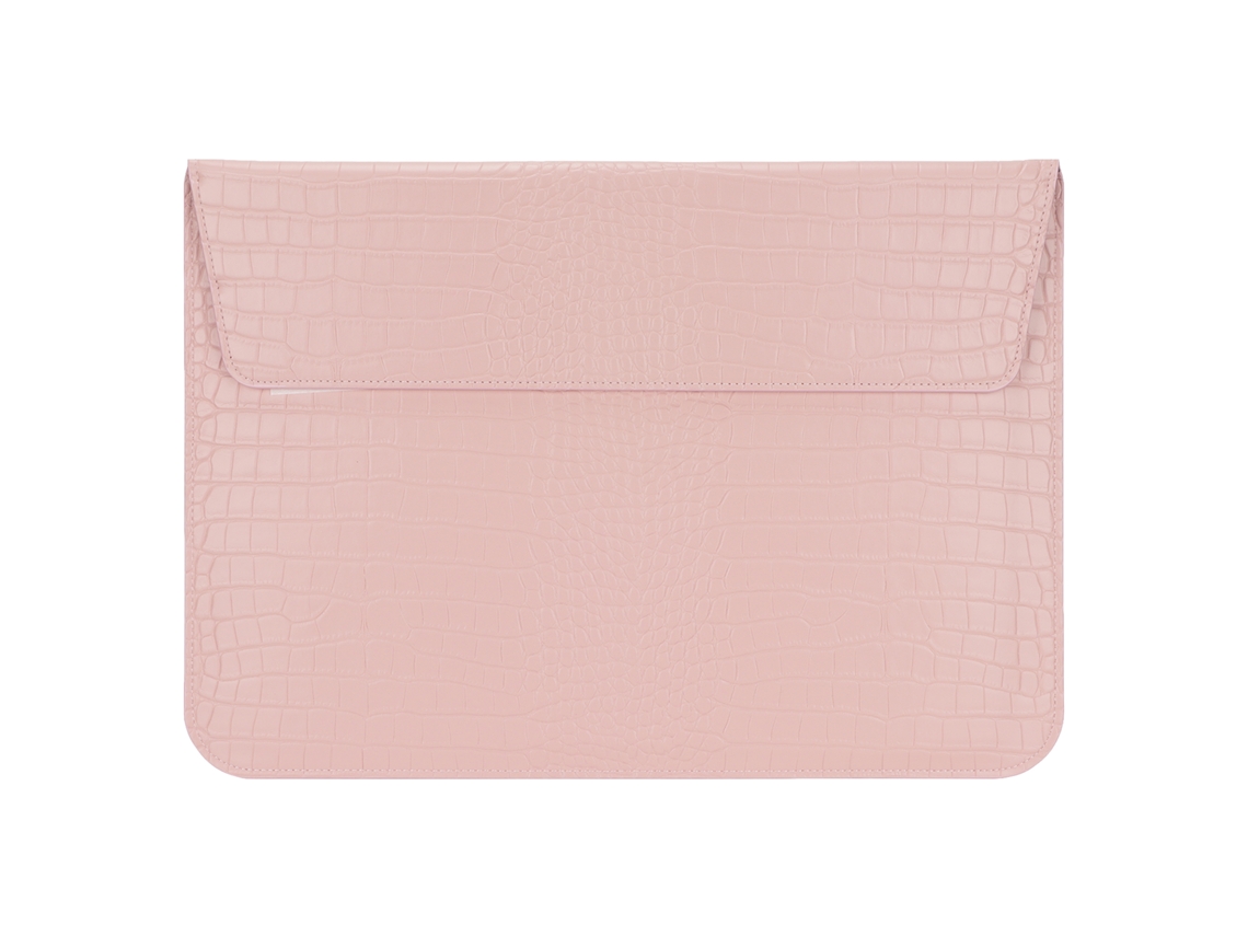 2026zentro-sleeve Para Laptop 15.4in Com Fivela Magnética Design Case Pu À Prova D'água Rosa Para Homens De Negócio 39x28x1cm