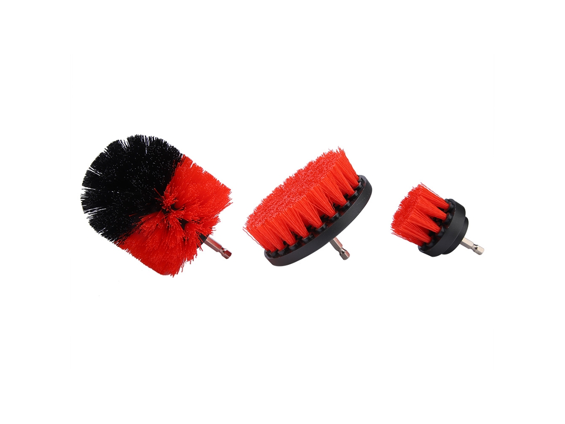 Escova de Limpeza para Furadeira Elétrica (Conjunto de 3 Peças, Indicada para Vários Cenários)