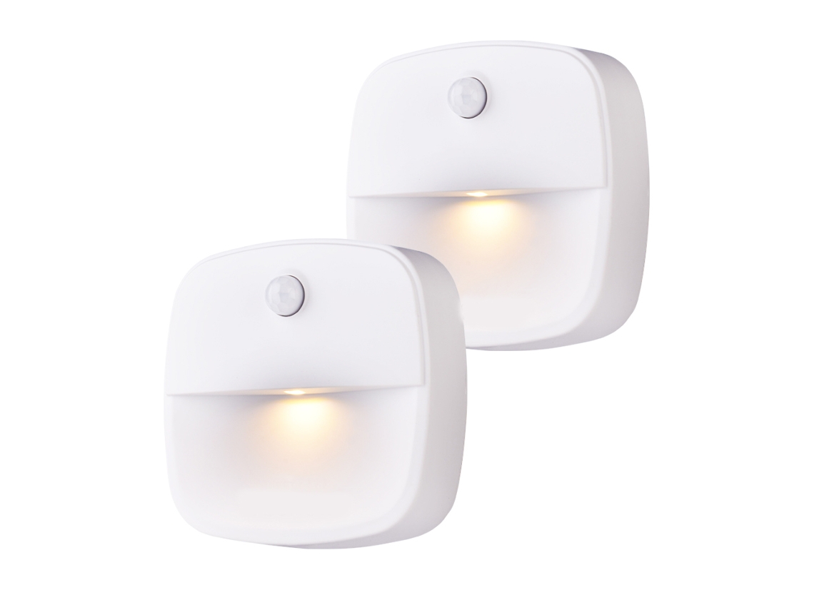 Luz noturna com sensor de movimento LED Veshow, operada por bateria, com suporte para iluminação conveniente Slowmoose