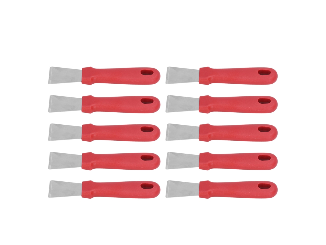 Baok-10 Lâminas De Massa De Aço Inoxidável Duráveis Com Cabo Antiderrapante Design Ergonômico Para Griddle, Pintura E Mesas