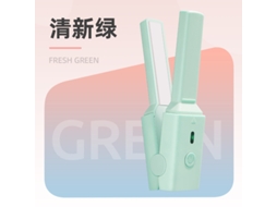 Mini Alisador de Cabelo com Plugue Usb Volume Reto Uso Duplo Modelador Elétrico Sem Dor Geração de Energia Tala Quarto Franja Portátil Verde