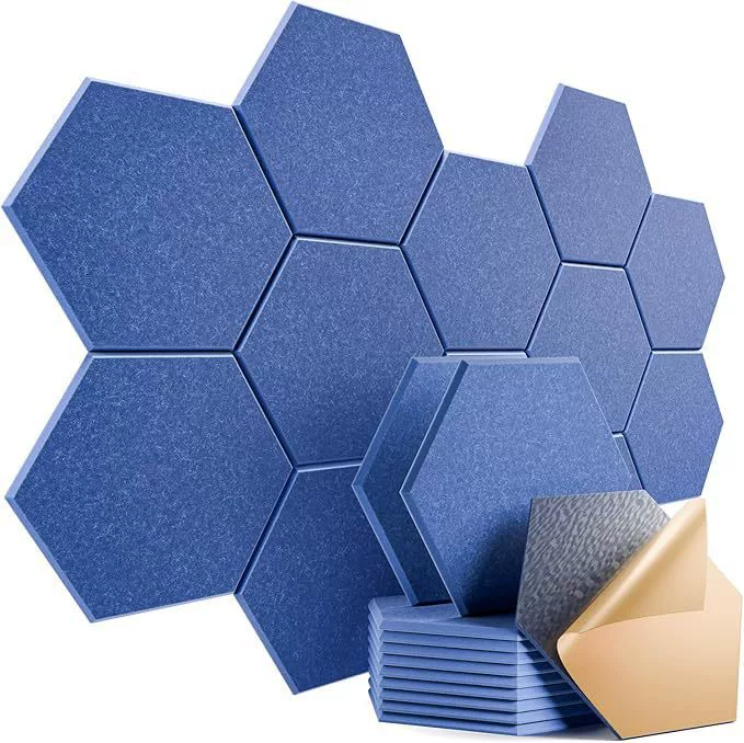 Painéis acústicos EIFSON (30x26cm, 12 unidades, azul claro)