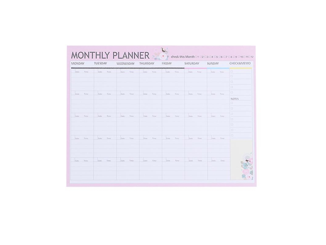 Planejador Mensal de 20 Folhas ALLINLESS