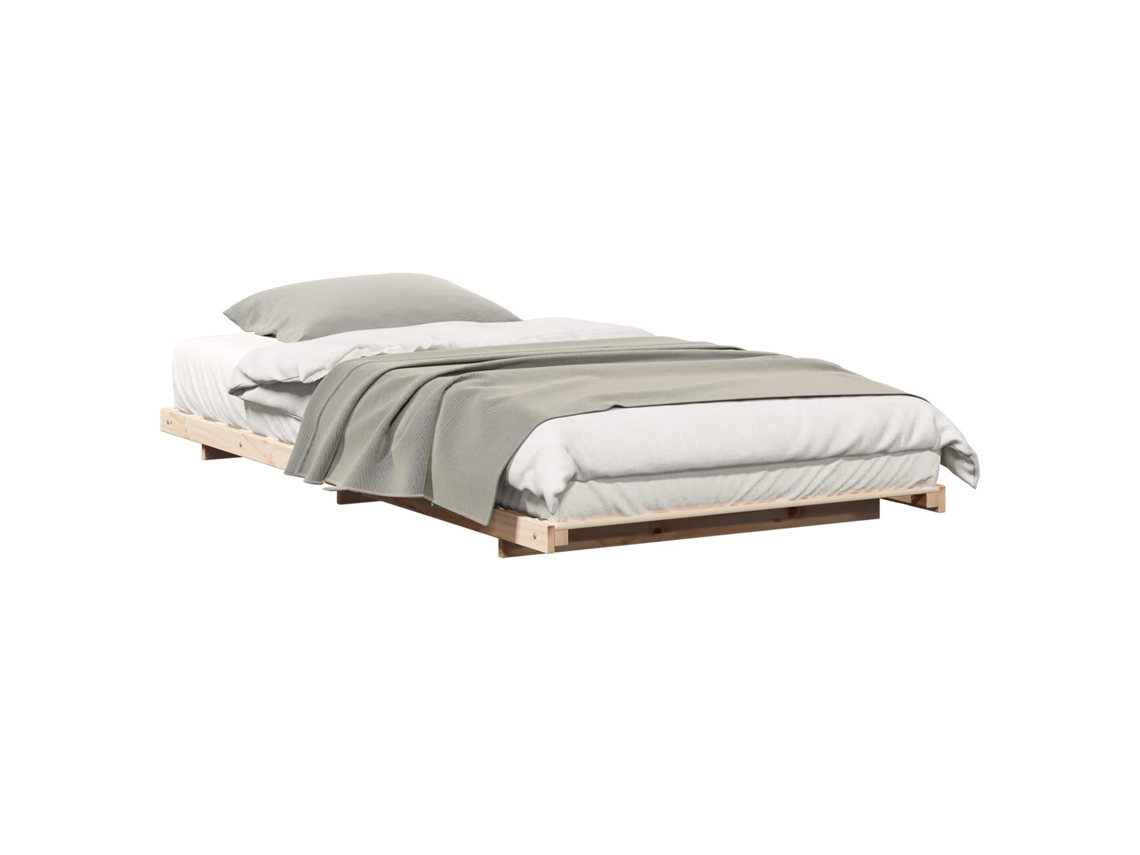 Estrutura de Cama de Chão Castanho 75 X 190 Cm MAISON EXCLUSIVE